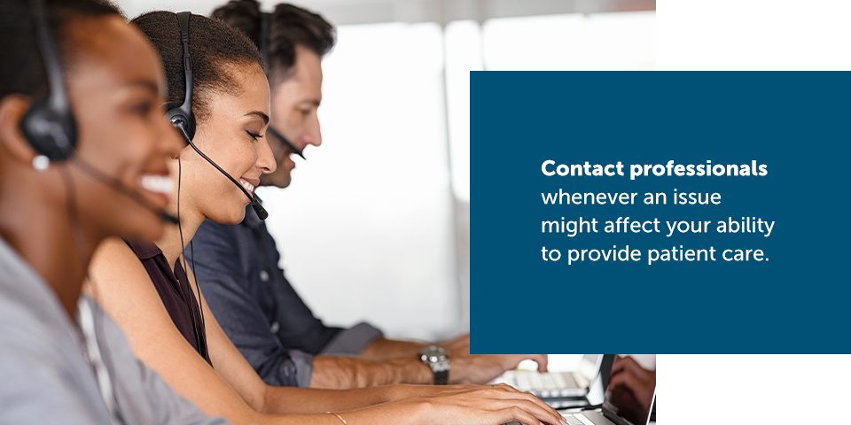 A 24/7 service desk may be the answer, as you can contact professionals whenever an issue might affect your ability to provide patient care.